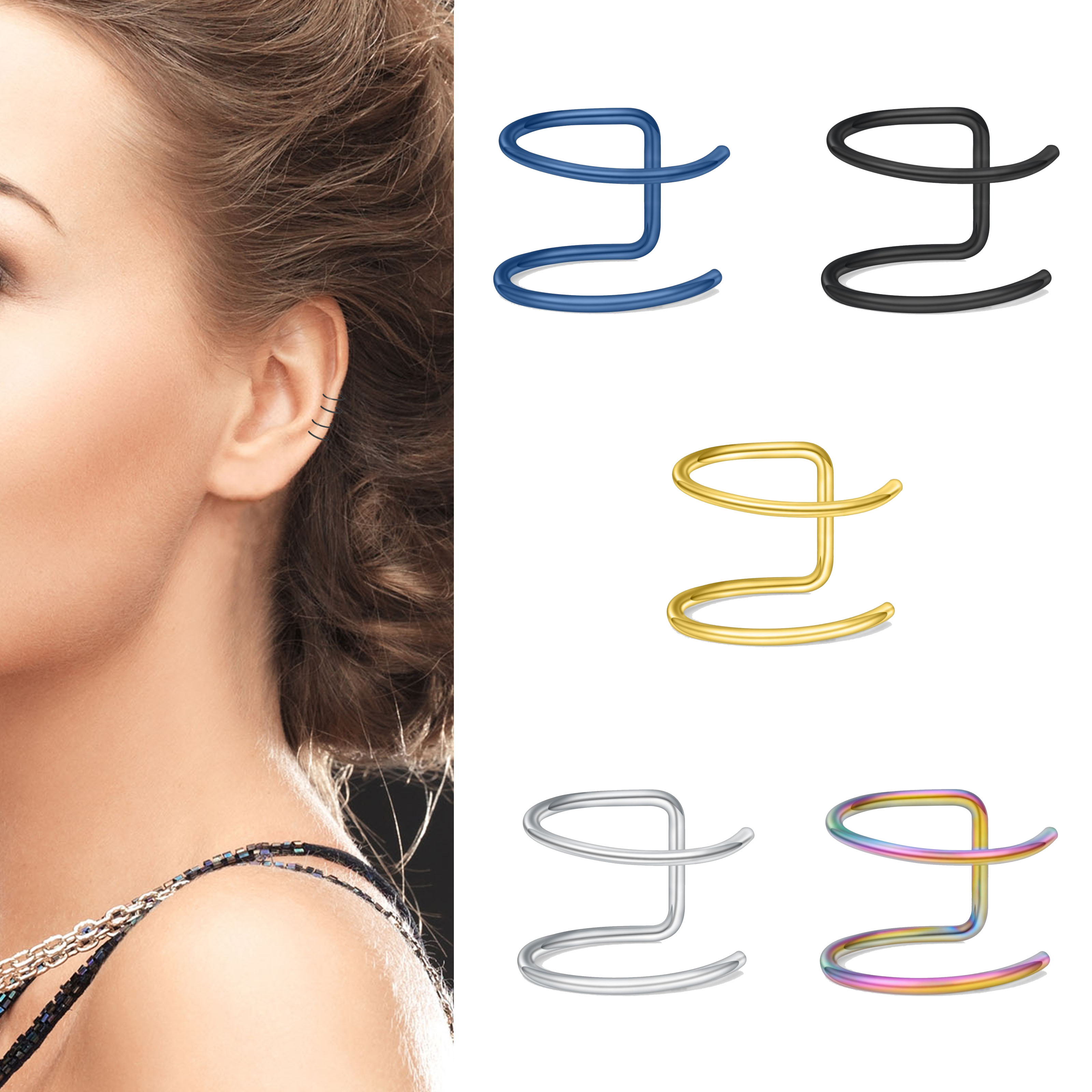 2pcs New No-Piercing Ear Cuffs - Body Jewelry Earrings recensie en prijs