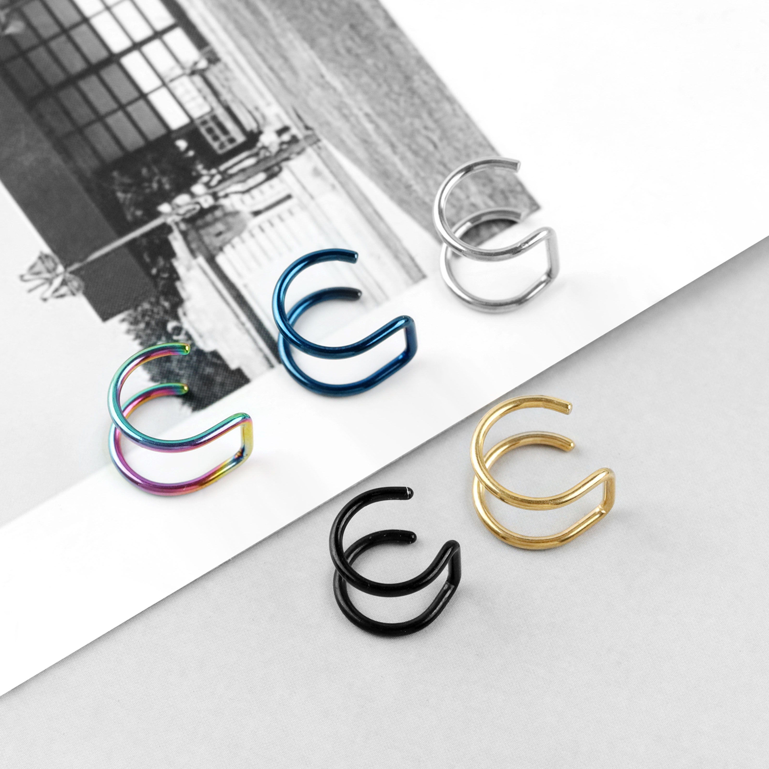 2pcs New No-Piercing Ear Cuffs - Body Jewelry Earrings recensie en prijs
