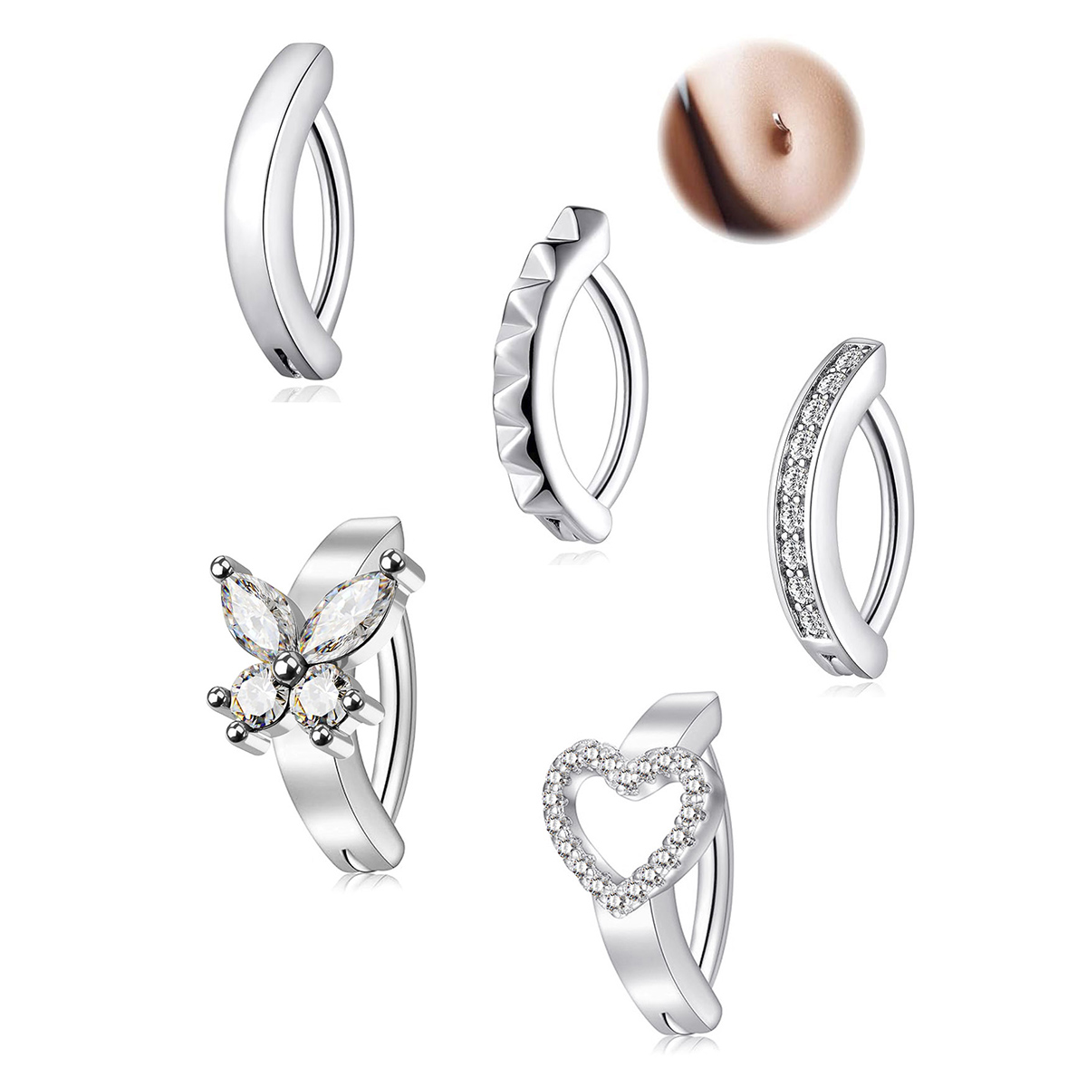316L Stainless Steel Belly But - Body Jewelry Belly Button Rings recensie en prijs