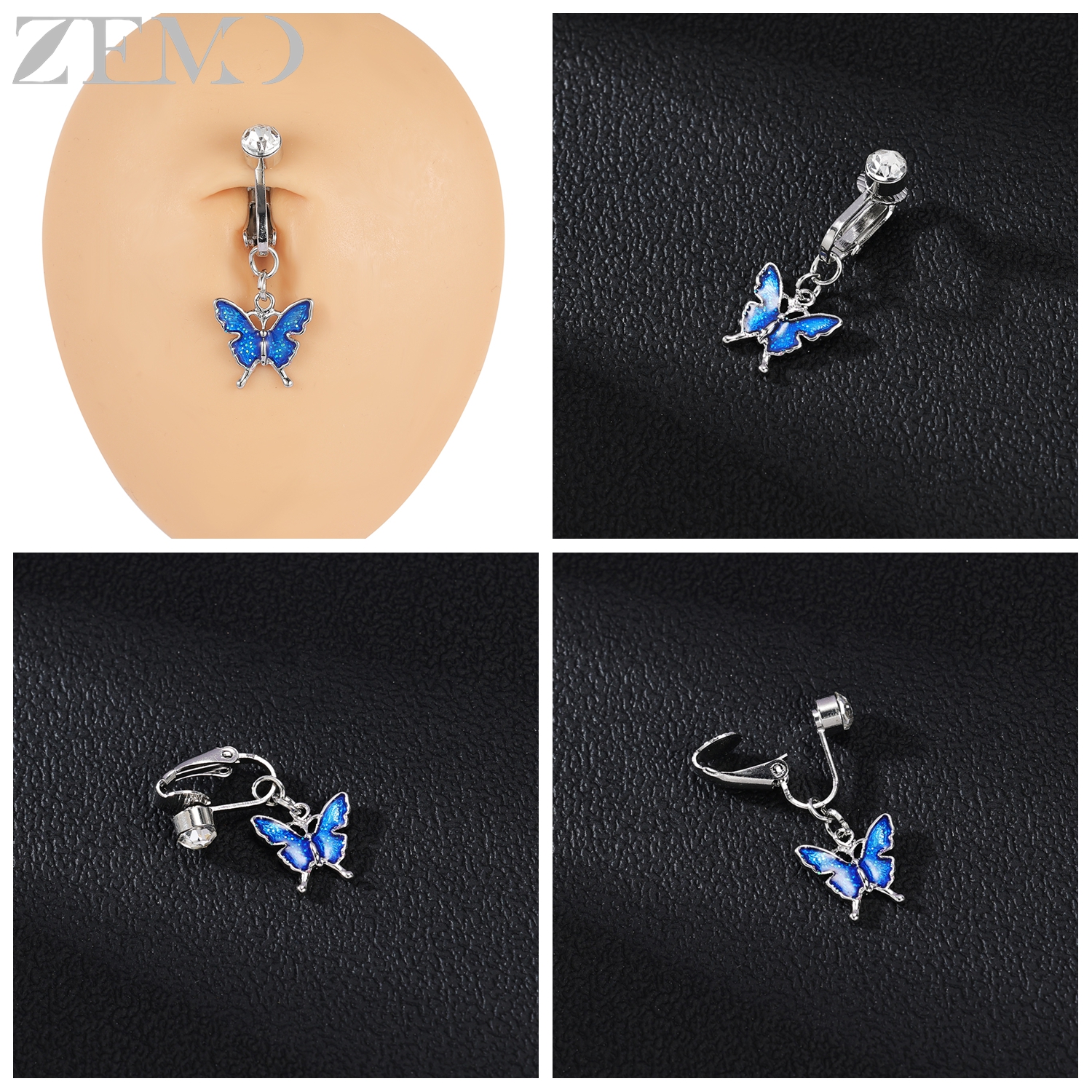 ZEMO 1 PC Stainless Steel Clip - Body Jewelry Belly Button Rings recensie en prijs