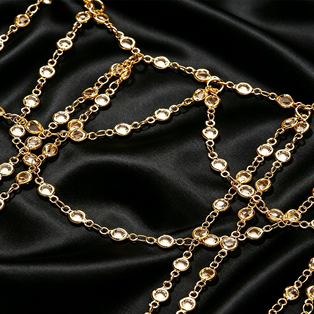 Elegant Rhinestone Shoulder Ch - Body Jewelry Rhinestone recensie en prijs