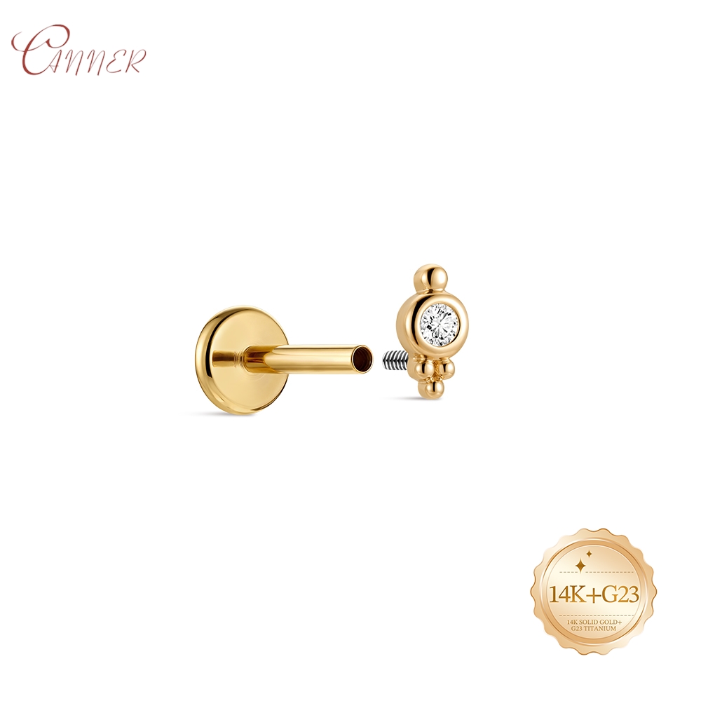 CANNER 14K Solid Gold internal - Body Jewelry Internally Threaded recensie en prijs