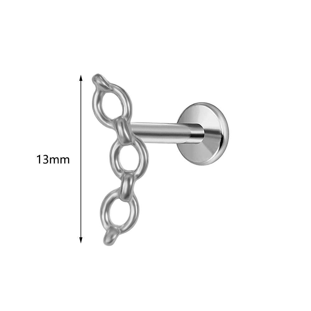ASTM F-136 Titanium Labret Pie - Body Jewelry Threadless recensie en prijs