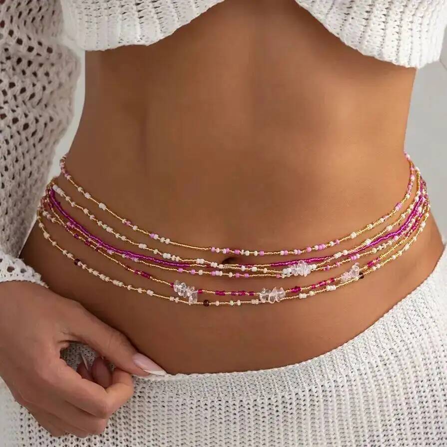 SHIXIN 6Pcs/Set Boho Colorful  - Body Jewelry Waist recensie en prijs