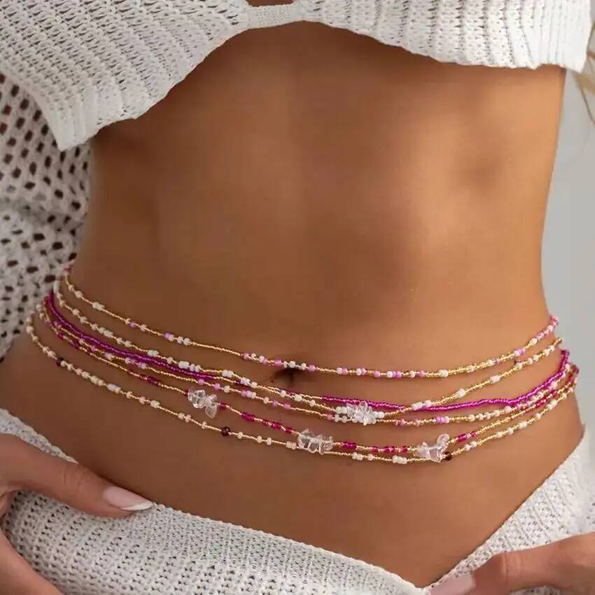 SHIXIN 6Pcs/Set Boho Colorful  - Body Jewelry Waist recensie en prijs